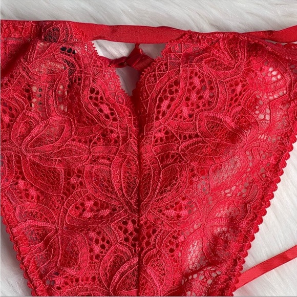 1pcs Victoria's Secret Lace Panties Wrap Kink Straps Metal Chain Tassels - Picture 11 of 14